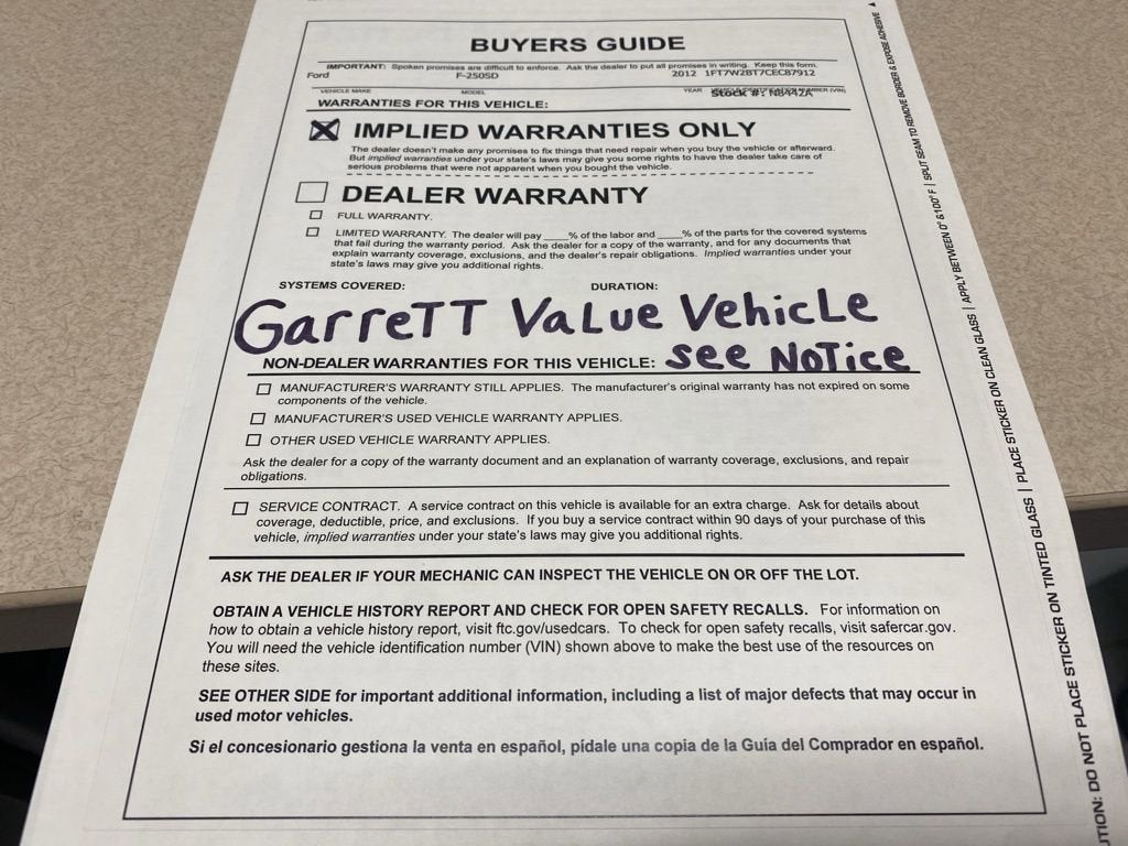 2012 Ford Super Duty F-250 SRW XL