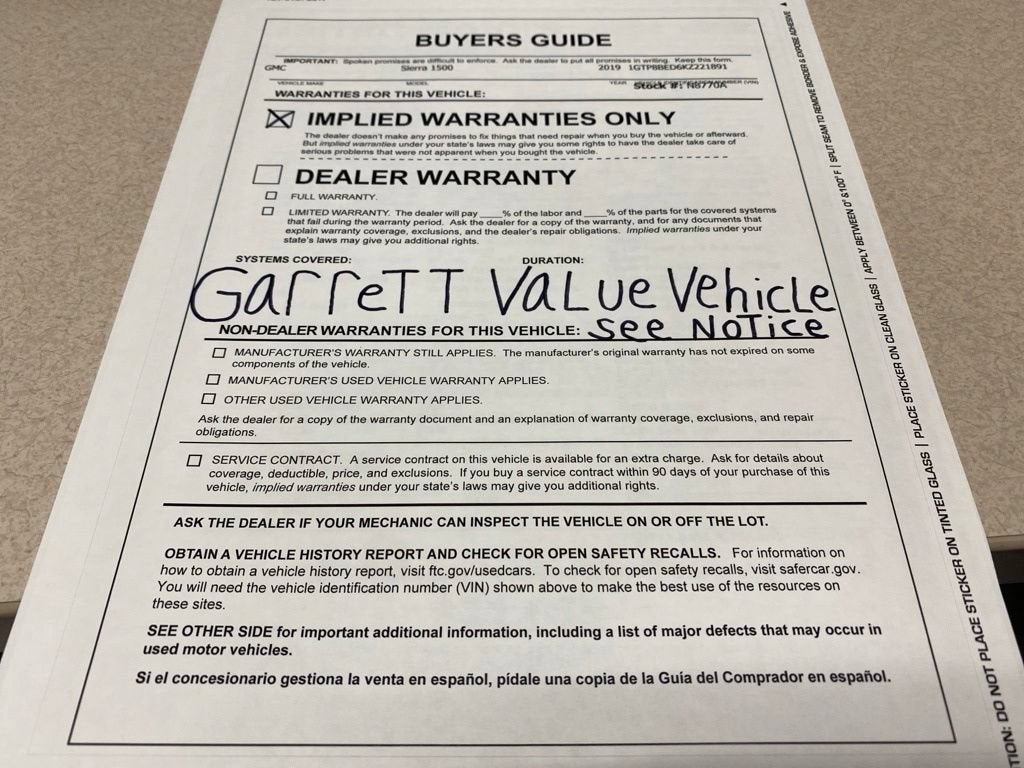 2019 GMC Sierra 1500 SLE